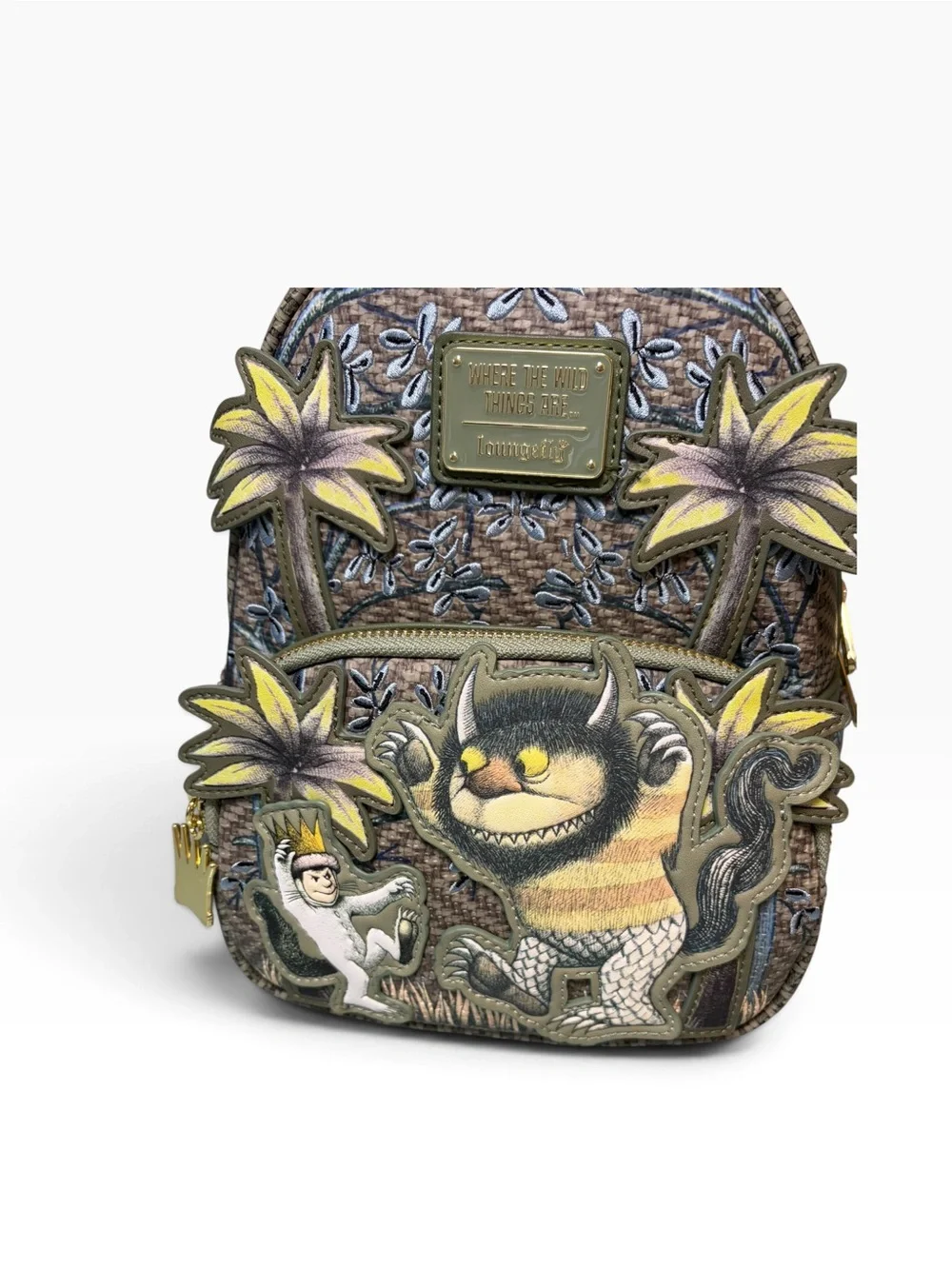 Loungefly Where the Wild Things Are Green & Yellow Mini Backpack